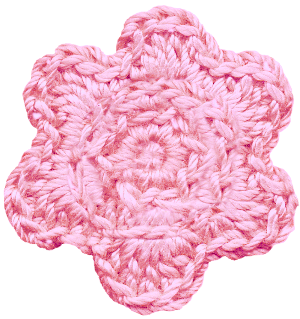 花の編み物アイコン素材10