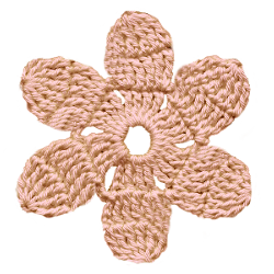 花の編み物アイコン素材38