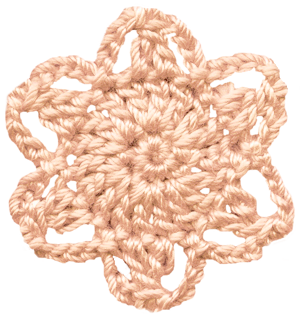 花の編み物アイコン素材2