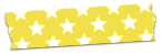 星柄のテープアイコン41 黄色×白星