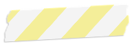 ストライプ柄のテープアイコン3 黄色